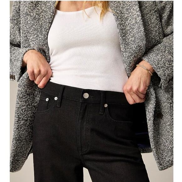 NWT J. Crew Slim-Wide Jean Black 28 - Picture 2 of 12